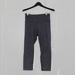 Women’s Charcoal Crop Athletic Leggings